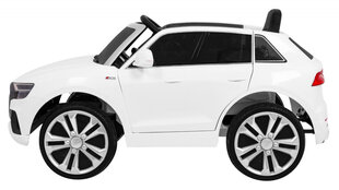 Vienvietis elektromobilis Audi Q8 LIFT, baltas kaina ir informacija | Elektromobiliai vaikams | pigu.lt