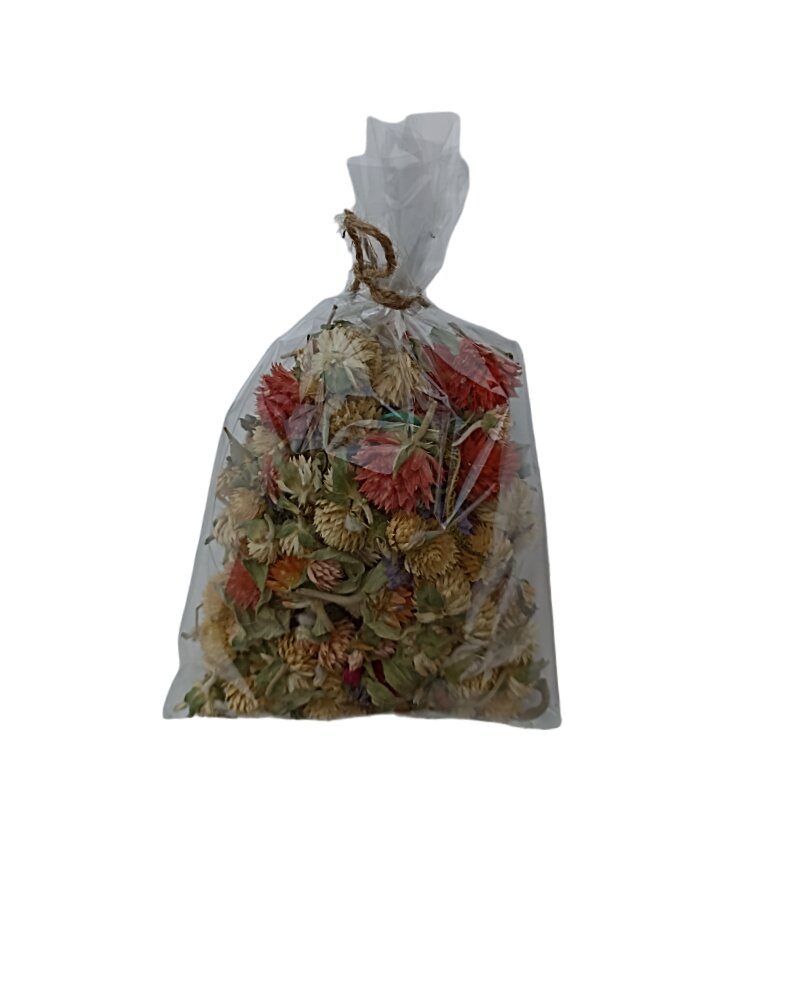 Džiovintos gėlės maišelyje, mišrios, 100 vnt kaina ir informacija | Floristikos reikmenys | pigu.lt