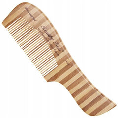 Plaukų šukos Olivia Garden Bamboo Brush Healthy Hair Comb, 18 cm, 1 vnt. цена и информация | Расчески, щетки для волос, ножницы | pigu.lt