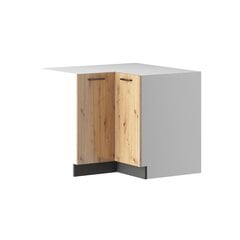 Угловой напольный кухонный шкаф CLARA, дуб цена и информация | Кухонные шкафчики | pigu.lt