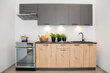 Pakabinama kampinė virtuvės spintelė Clara, grafitas kaina ir informacija | Virtuvinės spintelės | pigu.lt