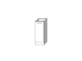 Напольный кухонный шкаф VITA WHITE ACRYLIC GLOSS/BI, белый цена и информация | Кухонные шкафчики | pigu.lt