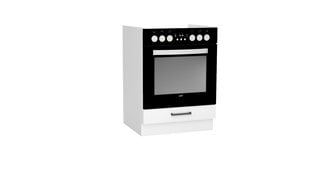 Шкаф кухонный напольный под духовку VITA DK60, белый цена и информация | Кухонные шкафчики | pigu.lt