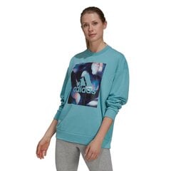 Adidas džemperis moterims, žalias цена и информация | Женские толстовки | pigu.lt