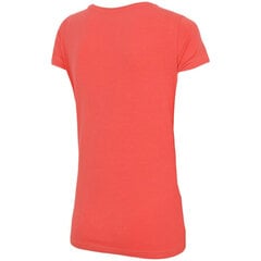 4F marškinėliai moterims, raudoni цена и информация | Женские футболки | pigu.lt