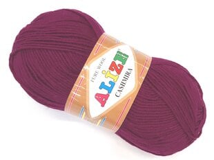 Пряжа для вязания Alize Pure Wool Cashmira 100 г, цвет темно-фиолетовый 248 цена и информация | Принадлежности для вязания | pigu.lt