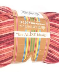 Mezgimo siūlai Alize Pure Wool Cashmira 100g, spalva 50710 kaina ir informacija | Mezgimui | pigu.lt