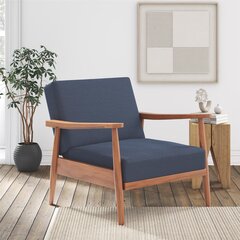Кресло Mid Century, синий цвет цена и информация | Кресла в гостиную | pigu.lt