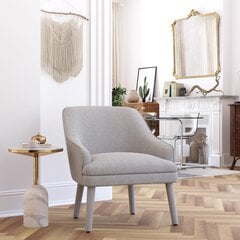 Кресло Mr. Kate Effie Upholstered Accent, серое цена и информация | Кресла в гостиную | pigu.lt