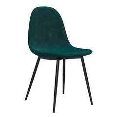 4-ių valgomojo kėdžių komplektas Calvin, žalias kaina ir informacija | Virtuvės ir valgomojo kėdės | pigu.lt