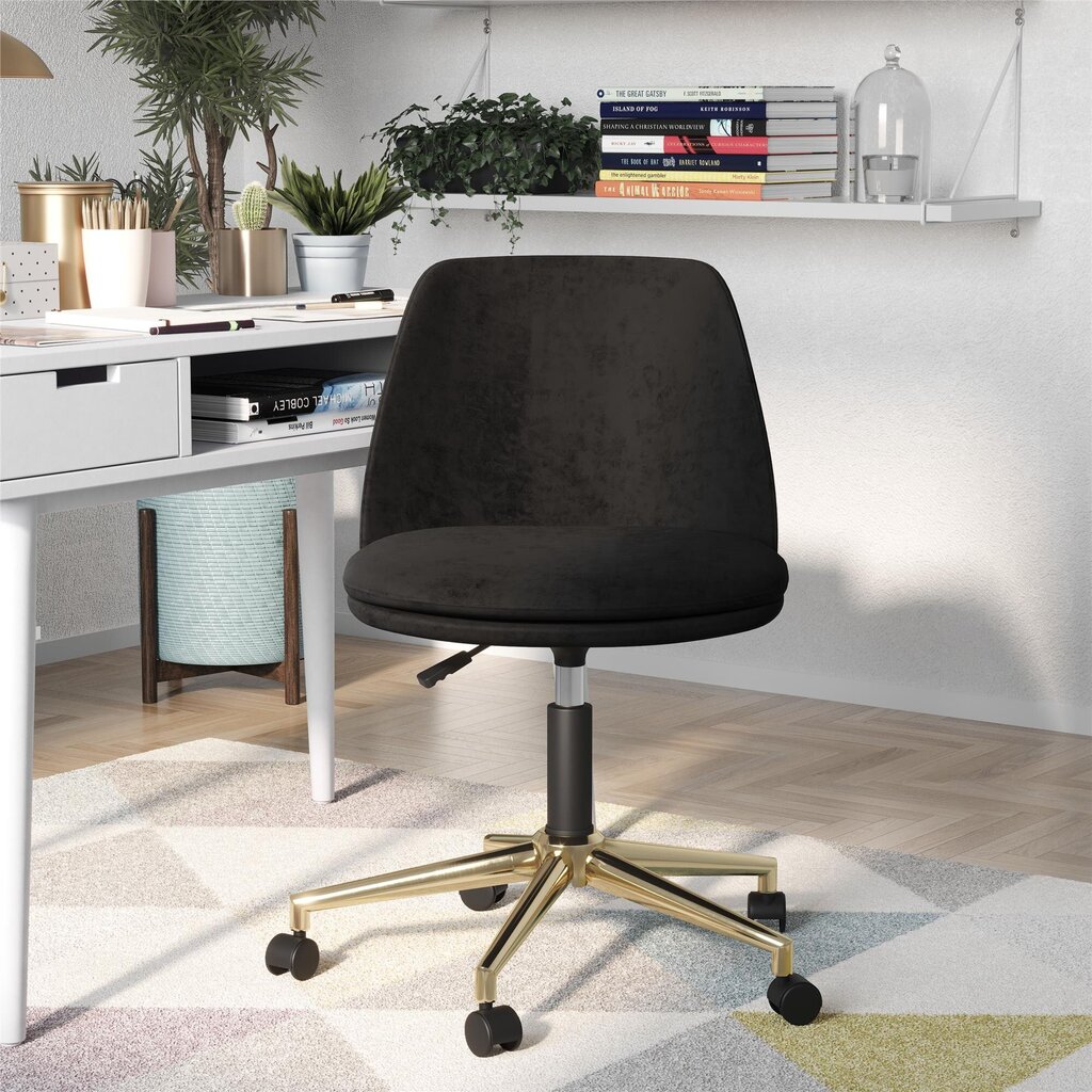 Biuro kėdė Ivy Pillowtop, juoda kaina ir informacija | Biuro kėdės | pigu.lt