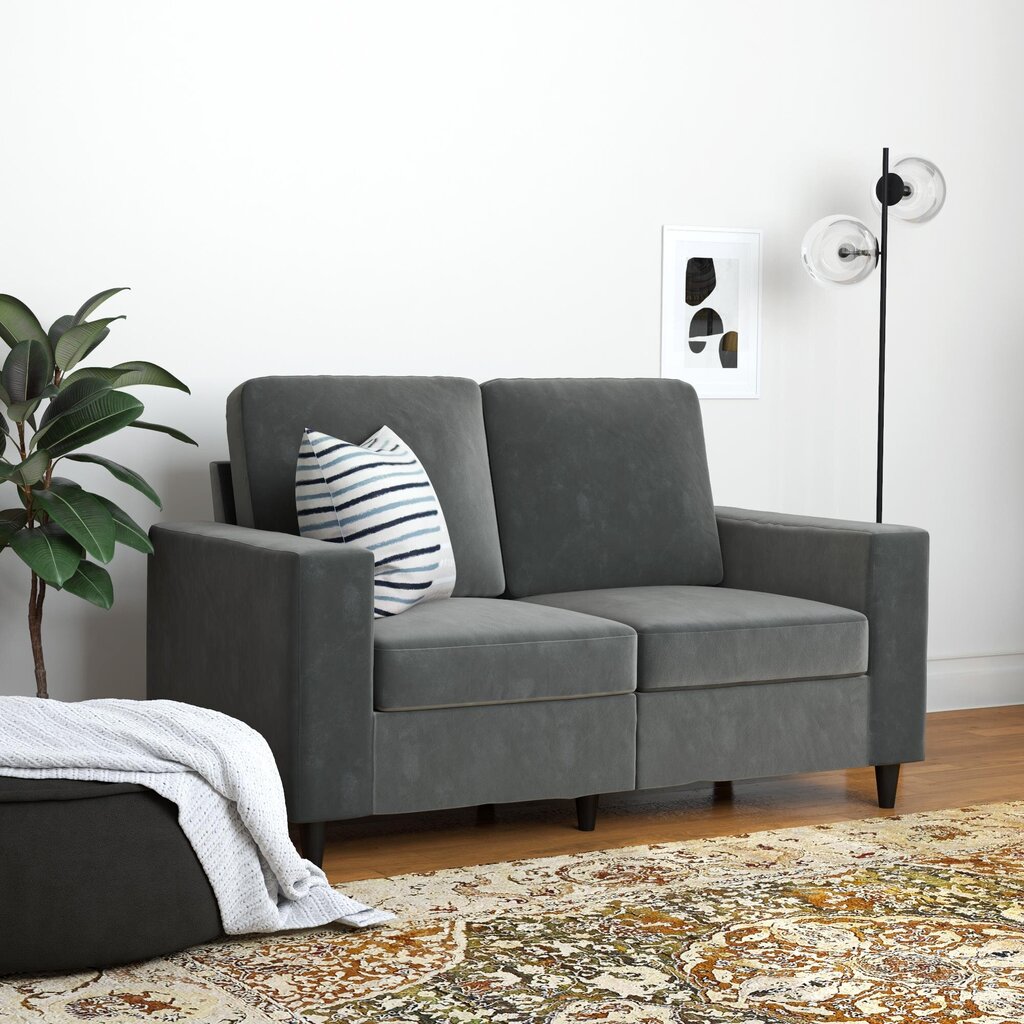 Sofa Cooper Loveseat, pilka kaina ir informacija | Sofos | pigu.lt