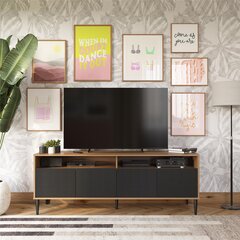ТВ столик Daphne, коричневый/черный цена и информация | Тумбы под телевизор | pigu.lt