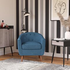 Кресло Queer Eye Brie Accent, синее цена и информация | Кресла в гостиную | pigu.lt