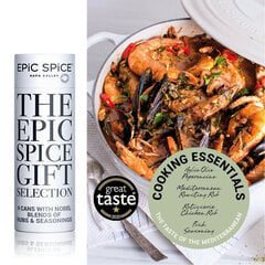 Epic Spice Cooking Essentials – The taste of the Mediterranean, AAA kategorijos prieskonių dovanų rinkinys, 4x 75g цена и информация | Специи, наборы специй | pigu.lt