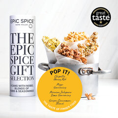 Epic Spice Pop it – The taste of Finger food, AAA kategorijos prieskonių dovanų rinkinys, 4x 75g kaina ir informacija | Prieskoniai, prieskonių rinkiniai | pigu.lt