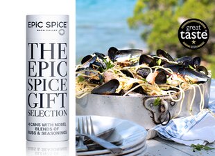 Epic Spice Hellenic Secrets - Tempting flavours for Greece, AAA kategorijos prieskonių dovanų rinkinys, 4x75g kaina ir informacija | Prieskoniai, prieskonių rinkiniai | pigu.lt
