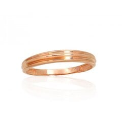 Золотое кольцо "Дуо" из красного золота 585 пробы 4752263028555 цена и информация | Кольца | pigu.lt