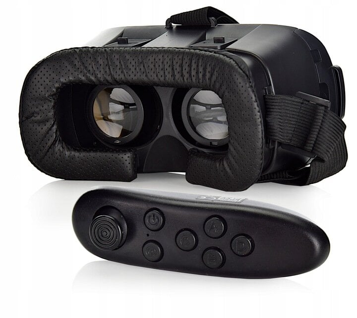 Virtualios realybės 3D akiniai pritaikymui,180 ° / 360 ° VR filmai ir žaidimai su belaidžiu VR žaidimų pulteliu цена и информация | Virtualios realybės akiniai | pigu.lt