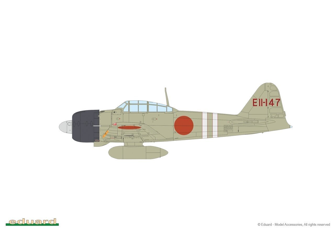 Surenkamas modelis Eduard, A6M3 Zero Type 32 Profipack, 1/48, 82213 kaina ir informacija | Konstruktoriai ir kaladėlės | pigu.lt