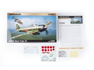 Surenkamas modelis Eduard, A6M3 Zero Type 32 Profipack, 1/48, 82213 kaina ir informacija | Konstruktoriai ir kaladėlės | pigu.lt