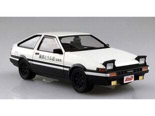 Сборная модель Aoshima - Initial D Takumi Fujiwara Toyota Sprinter Trueno AE86 Comic Version, 1/24, 05960 цена и информация | Конструкторы и кубики | pigu.lt