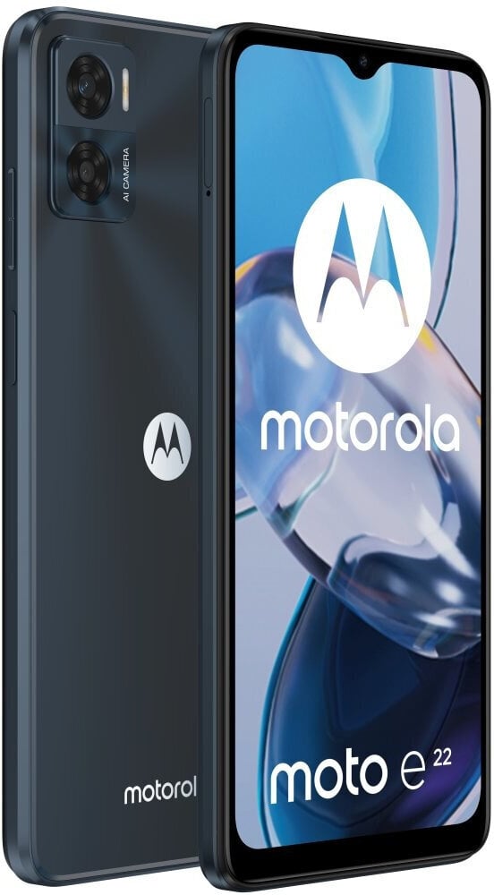 Motorola Moto E22 3/32GB Dual SIM PAVD0005IT Black цена и информация | Mobilieji telefonai | pigu.lt