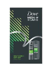 Kūno priežiūros rinkinys Dove Men+ Care Extra Fresh, 2 vnt. kaina ir informacija | Dušo želė, aliejai | pigu.lt