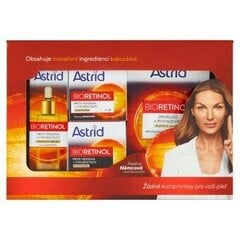 Rinkinys Astrid Bioretinol: veido kremas, 50 ml + naktinis veido kremas, 50 ml + veido serumas, 30 ml + veido kaukė, 20 ml kaina ir informacija | Veido kremai | pigu.lt