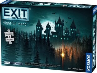 Stalo žadimas Exit: The Game + Puzzle Nightfall Manor, ENG kaina ir informacija | Stalo žaidimai, galvosūkiai | pigu.lt