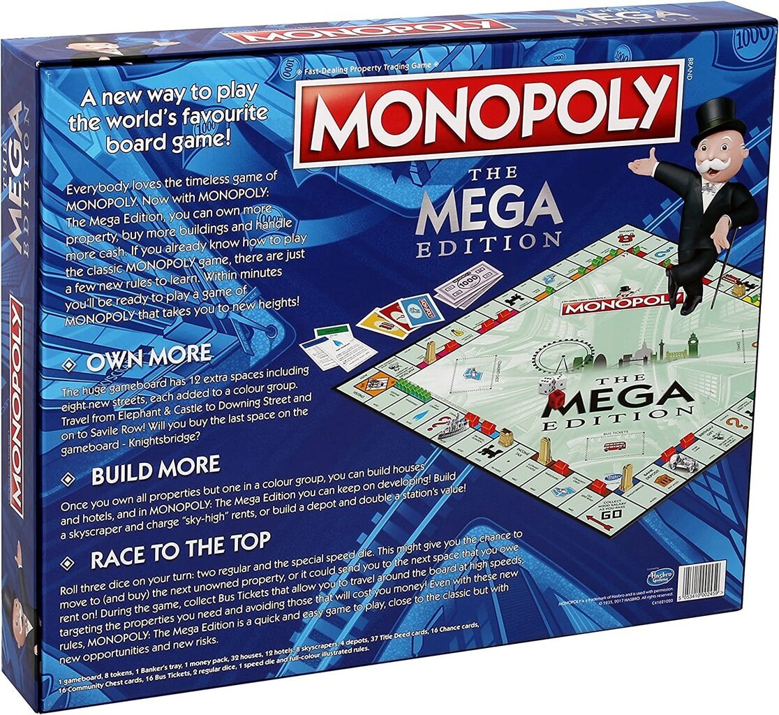 Monopoly The Mega Edition kaina ir informacija | Stalo žaidimai, galvosūkiai | pigu.lt