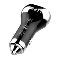 Car charger LDNIO C2, 2x USB, QC 3.0, LED, 36 Вт (black) цена и информация | Зарядные устройства для телефонов | pigu.lt