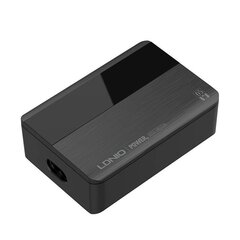 Зарядное устройство для телефона LDNIO A4808Q, 2x USB + 2x USB-C, 65 Вт (black) цена и информация | Зарядные устройства для телефонов | pigu.lt