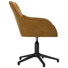 Обеденные стулья, 2 шт., коричневые цена и информация | Стулья для кухни и столовой | pigu.lt