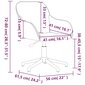 Pasukamos valgomojo kėdės vidaXL, Aksomas, 2vnt., kreminė spalva kaina ir informacija | Virtuvės ir valgomojo kėdės | pigu.lt