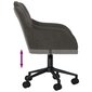 Pasukamos valgomojo kėdės vidaXL, Aksomas, 2vnt., tamsiai pilka kaina ir informacija | Virtuvės ir valgomojo kėdės | pigu.lt
