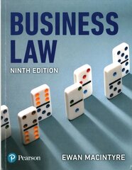 Business Law 9th edition цена и информация | Книги по экономике | pigu.lt