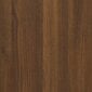 Sieninės spintelės, Mediena, 2vnt., 80x35x36,5cm, ruda ąžuolo spalva kaina ir informacija | Svetainės spintelės | pigu.lt