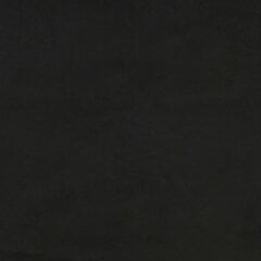 vidaXL Lova su spyruoklėmis ir čiužiniu, juoda, 140x200 cm, aksomas kaina ir informacija | Lovos | pigu.lt