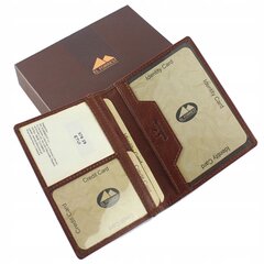 Vyriškas odinis kortelių / dokumentų dėklas LIUDAS-3 GR-876-29/BRAZ-22 kaina ir informacija | Vyriškos piniginės, kortelių dėklai | pigu.lt
