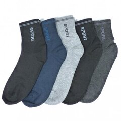 Medvilninės sportinės kojinės unisex 5347-2 , (5 poros) kaina ir informacija | Moteriškos kojinės | pigu.lt