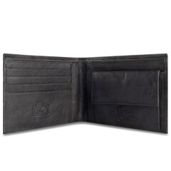 Vyriška odinė piniginė DAMIAN-4 + Dovanų maišelis , GR-8805-TILAK24/NERO-19 kaina ir informacija | Vyriškos piniginės, kortelių dėklai | pigu.lt