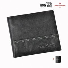Мужской кожаный кошелёк Damian-4 + подарочный пакет , GR-8805-TILAK24/NERO-19 цена и информация | Мужские кошельки | pigu.lt