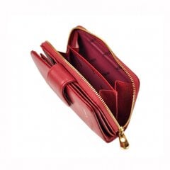 Moteriška odinė piniginė MIRA + dovanų maišelis ARW-IT-115/RED-51 kaina ir informacija | Piniginės, kortelių dėklai moterims | pigu.lt