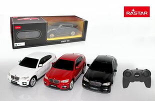 Radijo bangomis valdomas automodelis Rastar 1:24 BMW X6 31700 kaina ir informacija | Žaislai berniukams | pigu.lt