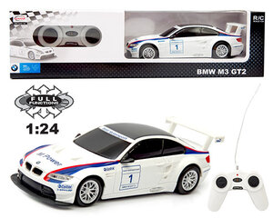 Radijo bangomis valdomas automodelis Rastar 1:24 RC BMW M3, 48300 kaina ir informacija | Žaislai berniukams | pigu.lt