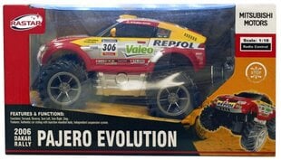 Radijo bangomis valdomas automodelis Rastar 1:18 Pajero Evolution 20100, 1vnt, 3 m.+ kaina ir informacija | Žaislai berniukams | pigu.lt