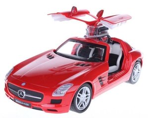 Valdomas automodelis Rastar Mercedes-Benz SLS AMG 1:18, 54100, raudonas kaina ir informacija | Žaislai berniukams | pigu.lt