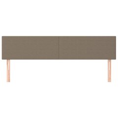 Galvūgalis, Audinys, 2vnt., 80x5x78/88cm, taupe spalva kaina ir informacija | Lovos | pigu.lt