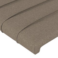 Galvūgalis, 2vnt., taupe, 80x5x78/88cm, audinys цена и информация | Кровати | pigu.lt